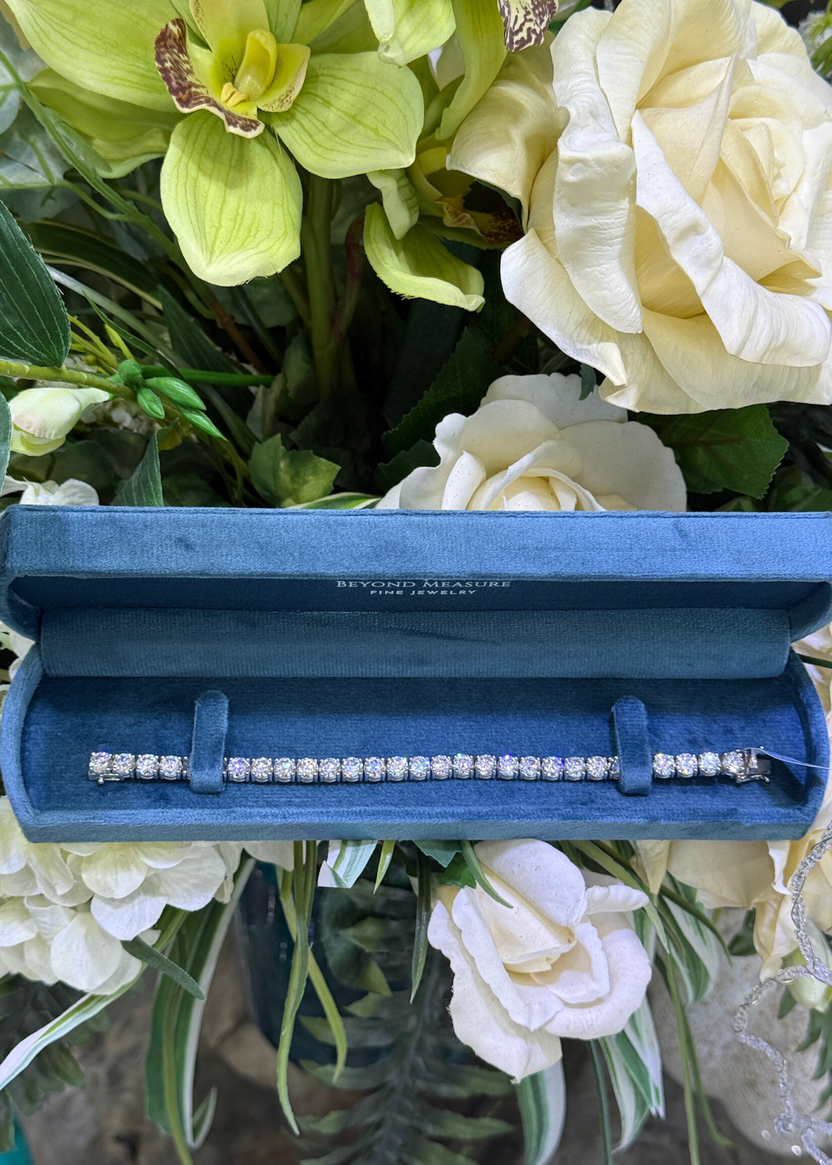 14kW 20.69ctw LabGrown Diamond Tennis Bracelet DE/VS1