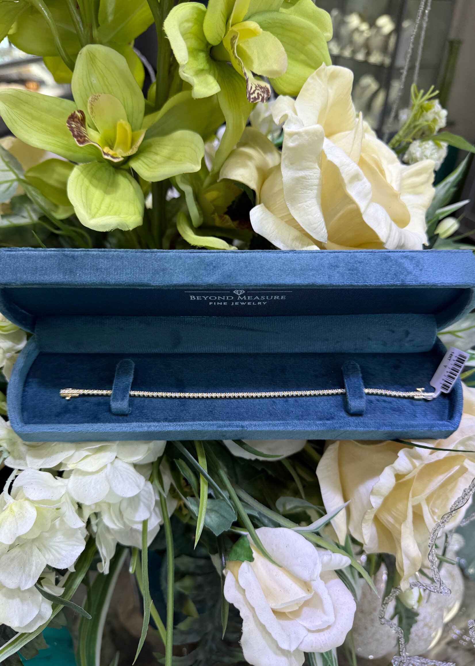 14kY 1.11ctw Natural Diamond Tennis Bracelet GH/SI1