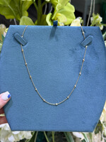 14kY "Diamonds by the Yard" .34ctw natural diamond necklace.