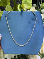 14kY 4.32ctw Natural Diamond Tennis Necklace 17"