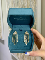 14kY 5.31ctw Natural Diamond Chandelier Statement Earrings