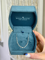 14kW 1ctw Natural Diamond "Smile" Necklace