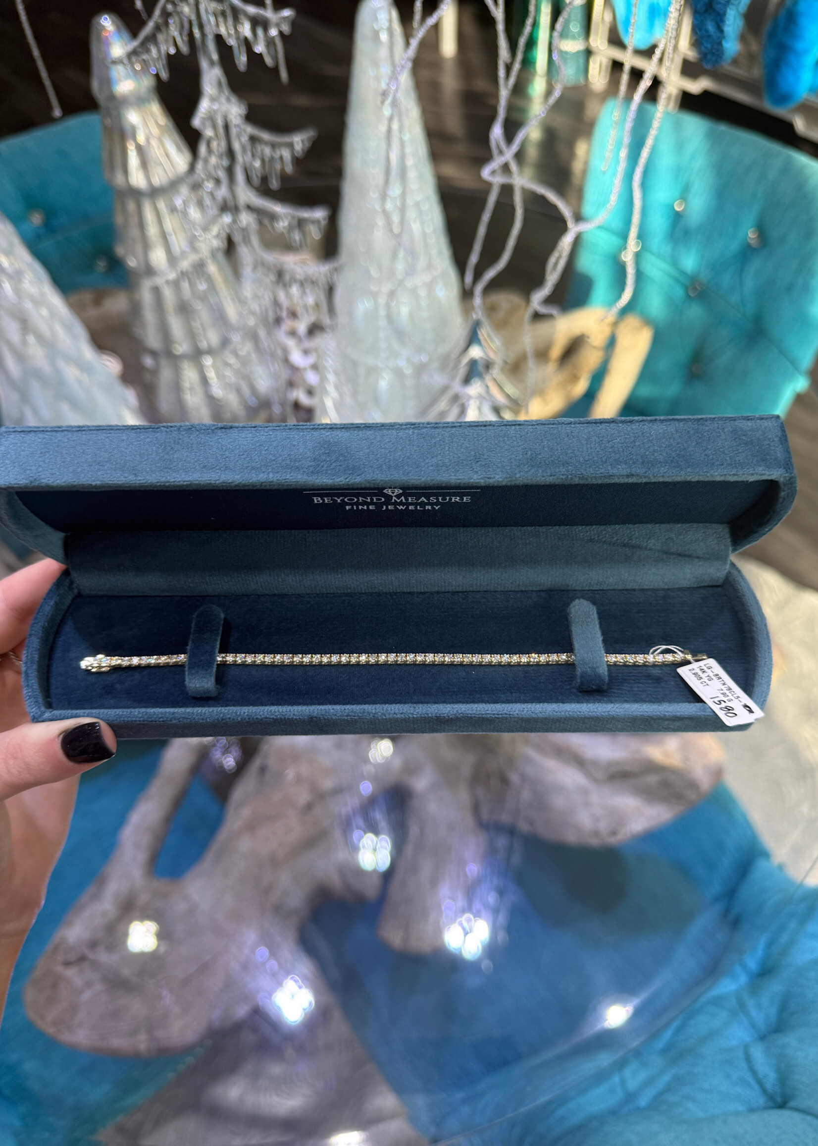 14kY 3ctw LabGrown Diamond Tennis Bracelet