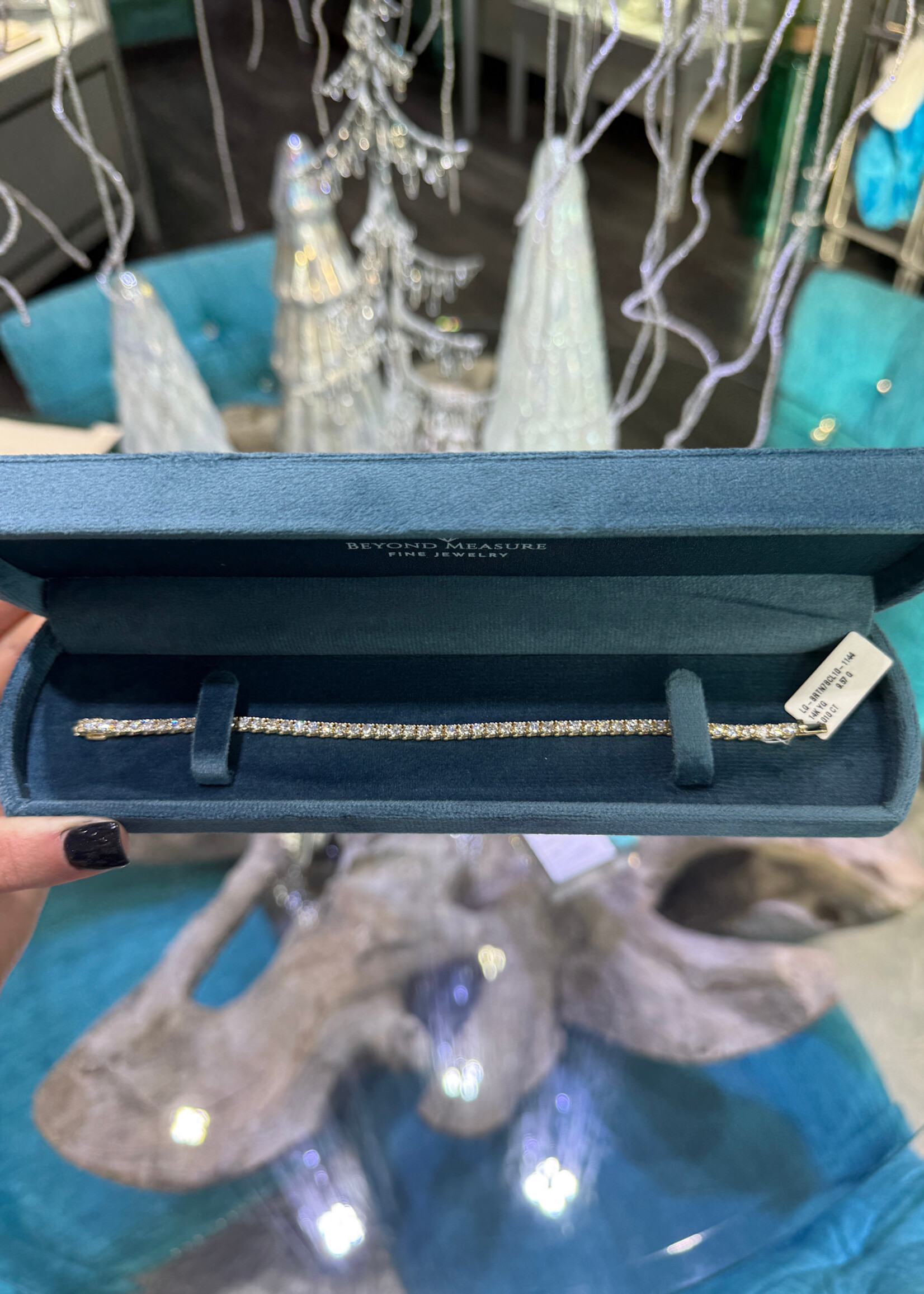 14kY 5ctw LabGrown Diamond Tennis Bracelet FG/SI1