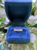 14kY 1.95ctw LabGrown Diamond Band with 7 Oval Cuts