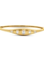 Shula NY 14k Bangle Emerald Cut Diamonds