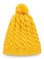 Yellow beanie hat