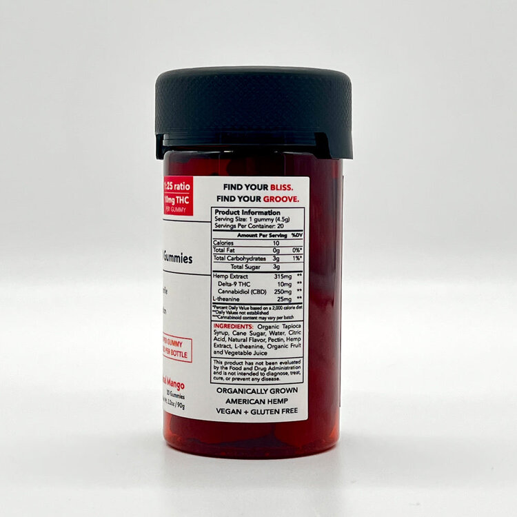 Bliss Bliss - Live Resin 10mg THC : 250mg CBD  Gummies