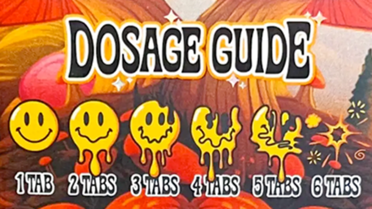 Wonderland Wonderland - Happy Dots Mushroom Tabs | Orange Dream