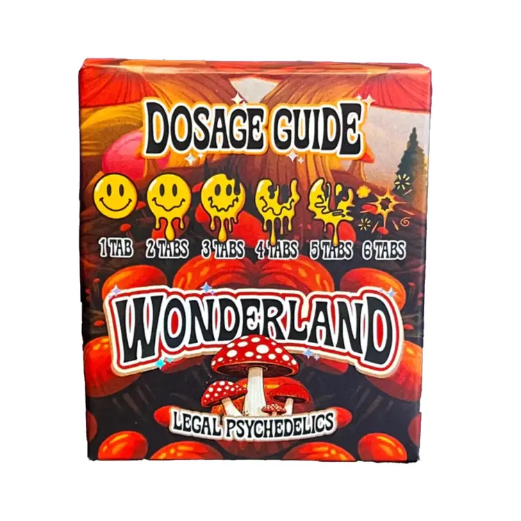 Wonderland Wonderland - Happy Dots Mushroom Tabs | Orange Dream