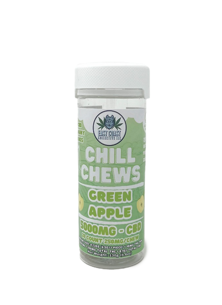 East Coast Collective (ECC) ECC - Chill Chews 250mgCBD:10mgTHC 20ct |