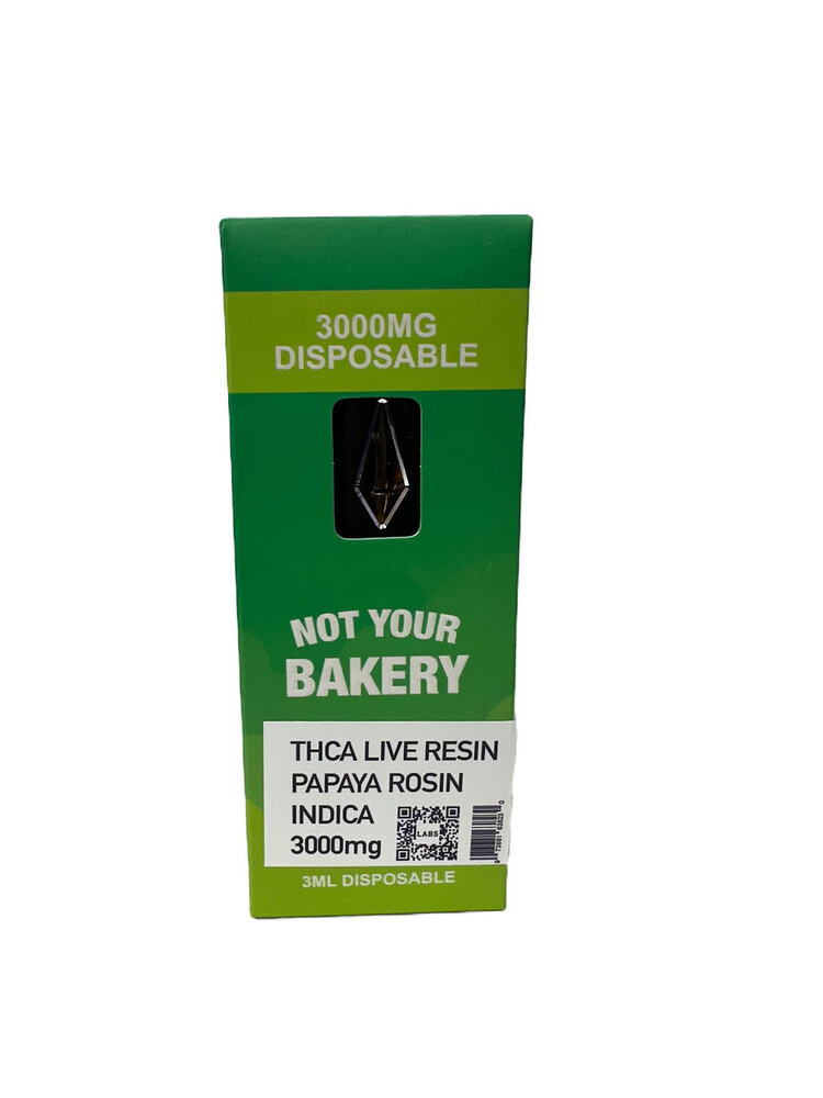 Not Your Bakery Not Your Bakery - THCA Live Resin 3G Disposable