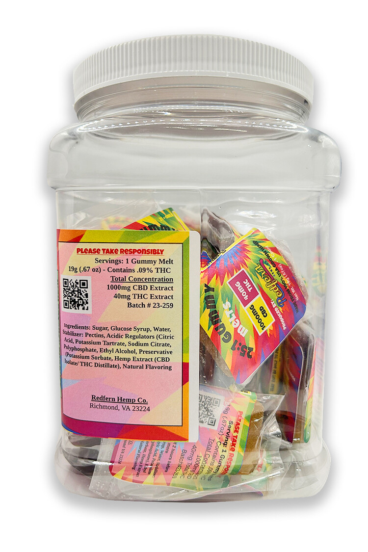 Redfern Hemp Co. Redfern Hemp Co. - 1550 CBD : 50 THC | Gummy Melts