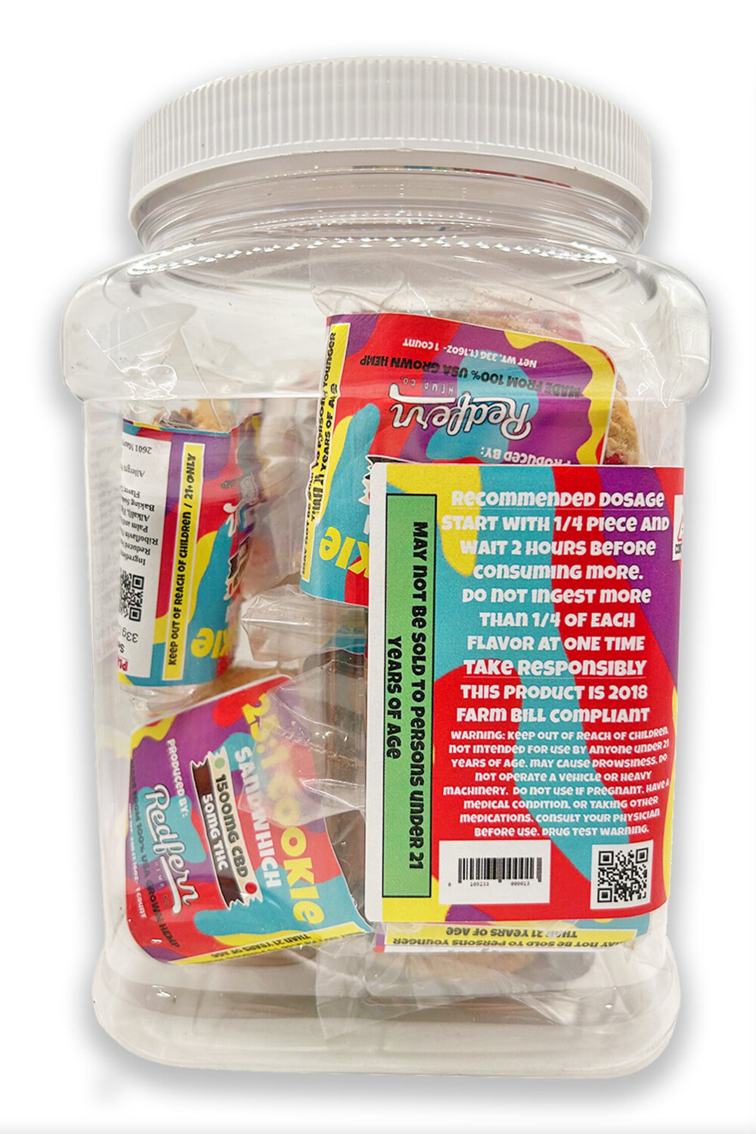 Redfern Hemp Co. - 1500 CBD : 50MG THC | Cookie Sandwich