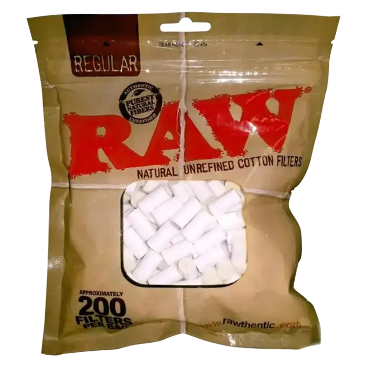 RAW RAW - Natural Unrefined Cotton Filters (200ct)