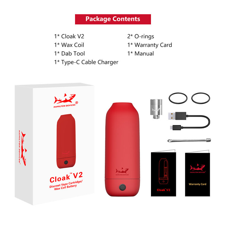 Hamilton Devices Hamilton Devices - Cloak V2 Cartridge Battery & Dab Pen