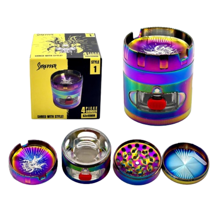 Shredder Shredder - Premium Grinders | Style 1 (63x49mm) | Rainbow