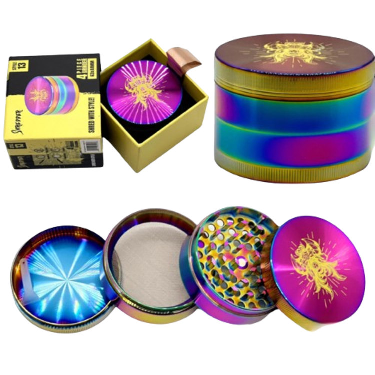 Shredder Shredder - Premium Grinders | Style 13 (63x44mm) | Rainbow