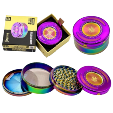 Shredder Premium Grinders | Style 22 (90x40mm) | Rainbow