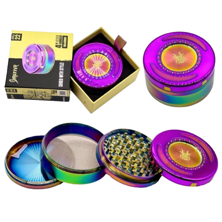 Shredder Shredder - Premium Grinders | Style 22 (90x40mm) | Rainbow