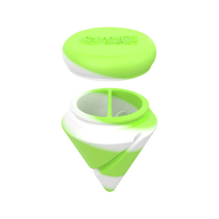White Rhino White Rhino - Glow in the Dark Silicone Spinner Carb Cap + Terp Balls