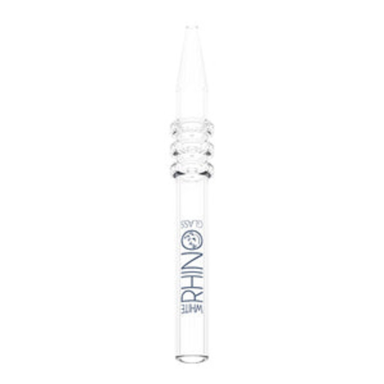 White Rhino White Rhino - Quartz V2 Glass Straw W/ Silicone Cap