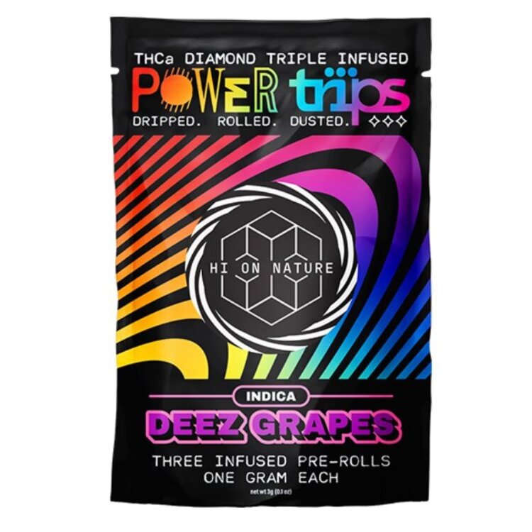 Hi On Nature Hi On Nature - Power Trips THCA Diamond Pre-Rolls (3 Pack)