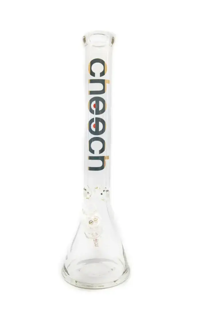 Cheech Cheech - 14" Beaker W/ Gold Logo 9MM Glass