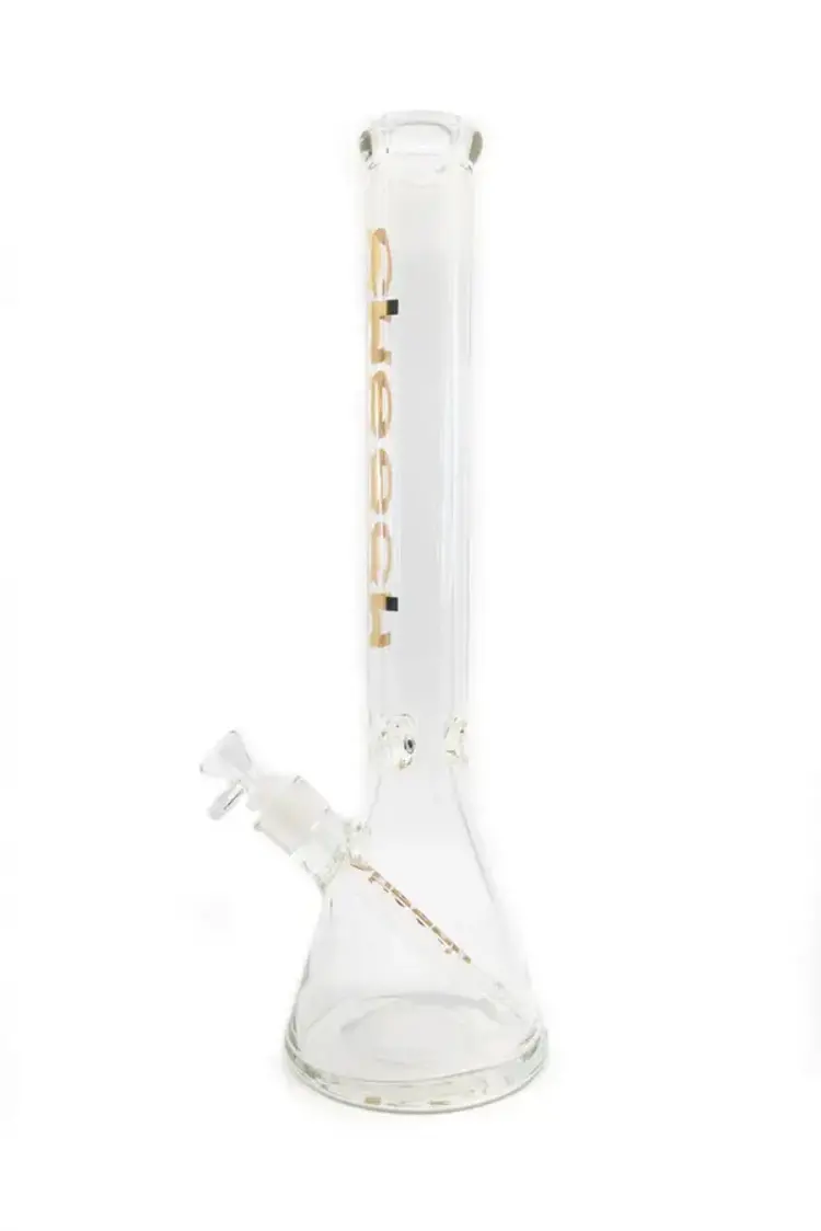Cheech Cheech - 14" Beaker W/ Gold Logo 9MM Glass