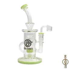 Big Mom Big Mom - Recycler w/ Color Accents Showerhead Perc & Splashgaurd | 10" Green