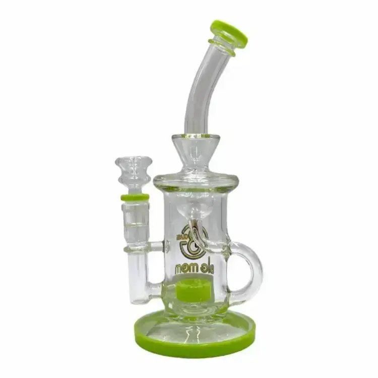 Big Mom Big Mom - Recycler w/ Color Accents Showerhead Perc & Splashgaurd | 10" Green