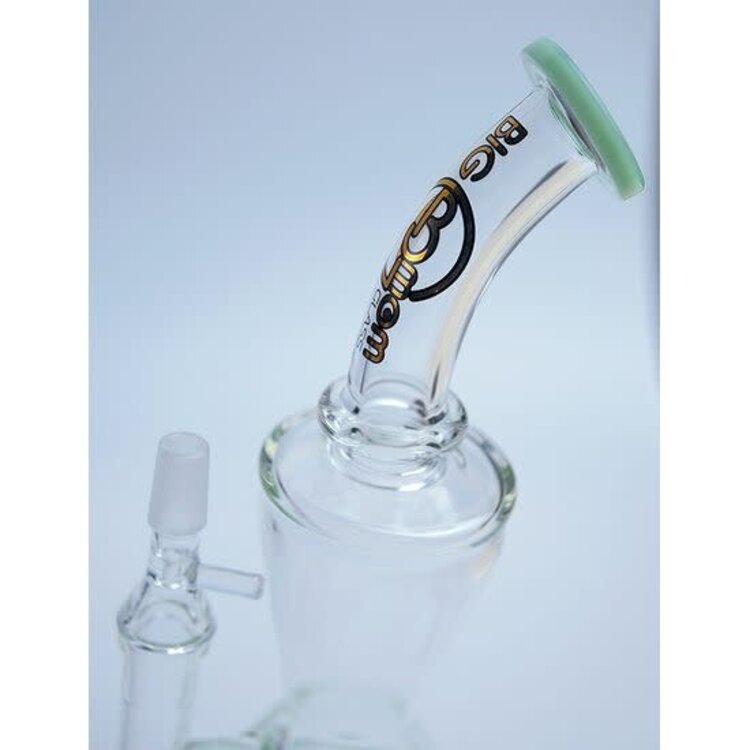 Big Mom Big Mom Glass - Water Pipe W/Honeycomb Perc & Flare Base | Dark Blue 10"