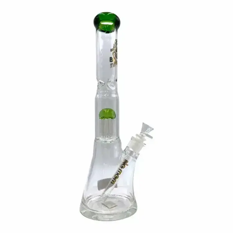 Big Mom Big Mom - Beaker w/Tree Perc & Ice Catcher | 12" Lake Green