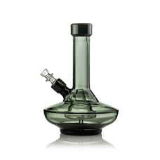 Grav Small Wide Base Water Pipe | Smoke/Black