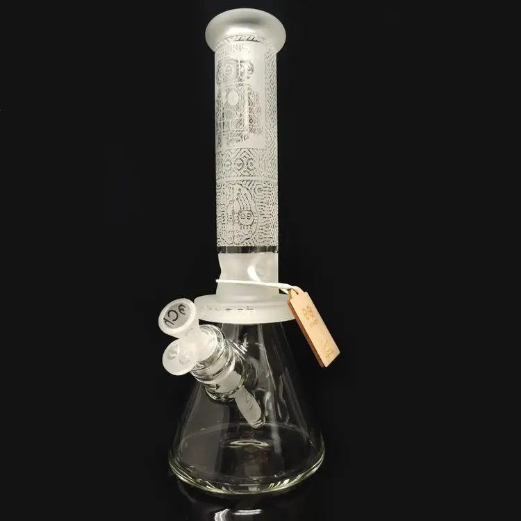 Cheech Cheech - Sandblasted Robot Takeover Beaker | 14"  Frosted