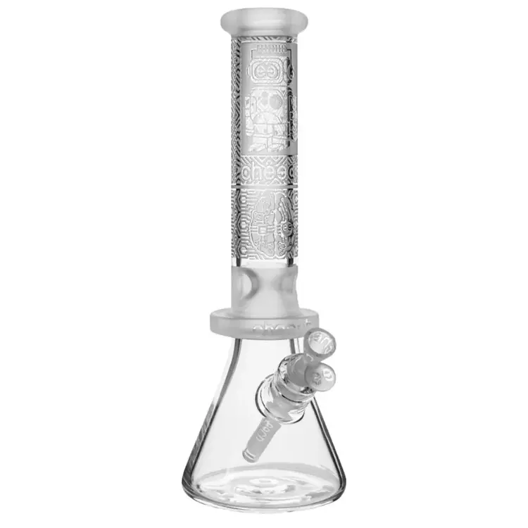 Cheech Cheech - Sandblasted Robot Takeover Beaker | 14"  Frosted
