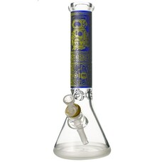Cheech Mind of a Maniac Beaker | 14"  Blue/Yellow