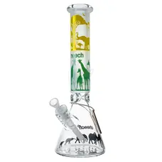 Cheech Safari Beaker | Green & Yellow