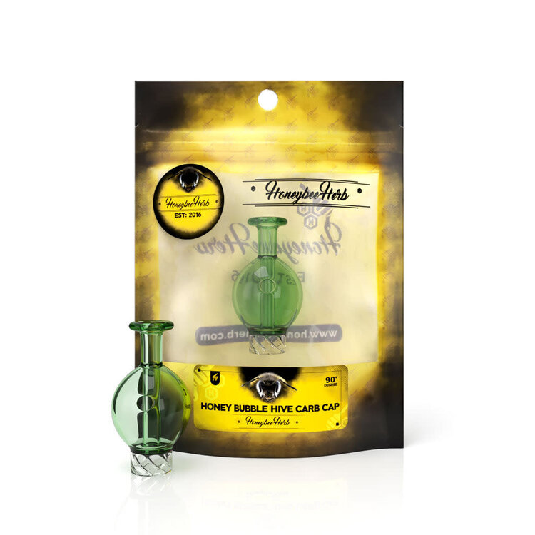 Honey Bee Herb Honeybee Herb - Yellow Line Honey Hive Bubble Carb Cap |
