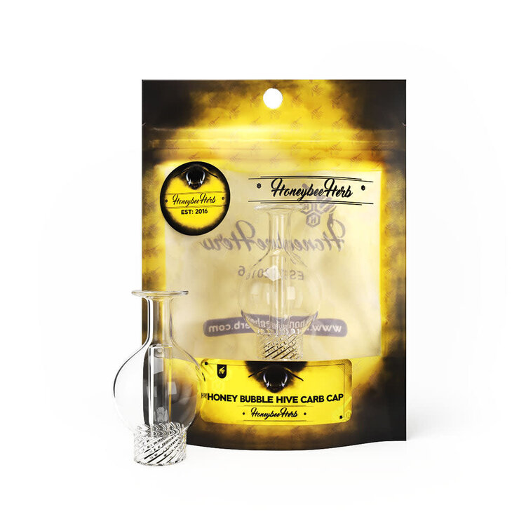 Honey Bee Herb Honeybee Herb - Yellow Line Honey Hive Bubble Carb Cap |