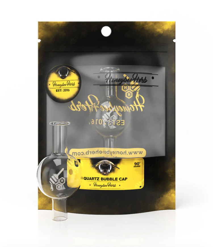 Honey Bee Herb Honeybee Herb - Quartz Bubble Carb Cap | Black Line