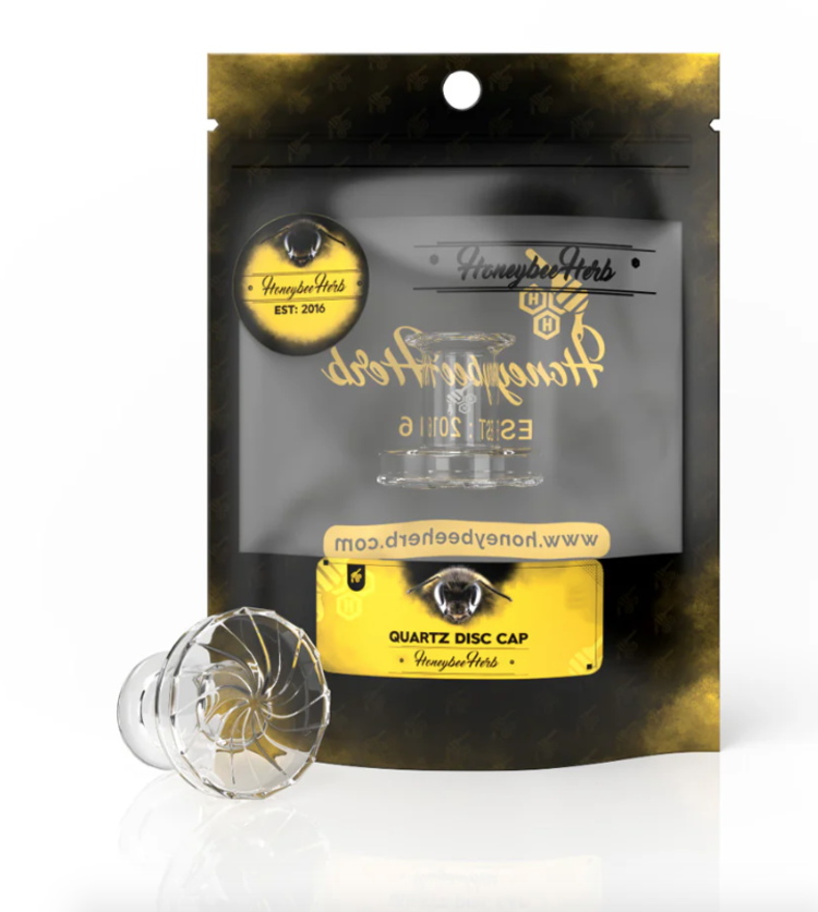 Honey Bee Herb Honeybee Herb - Quartz Stamp Carb Cap | Black Line