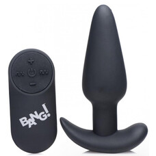 Bang! 21X Remote Control Butt Plug | Black