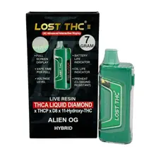 Lost THC Lost THC - Live Resin THCA Liquid Diamond 7G Disposable |