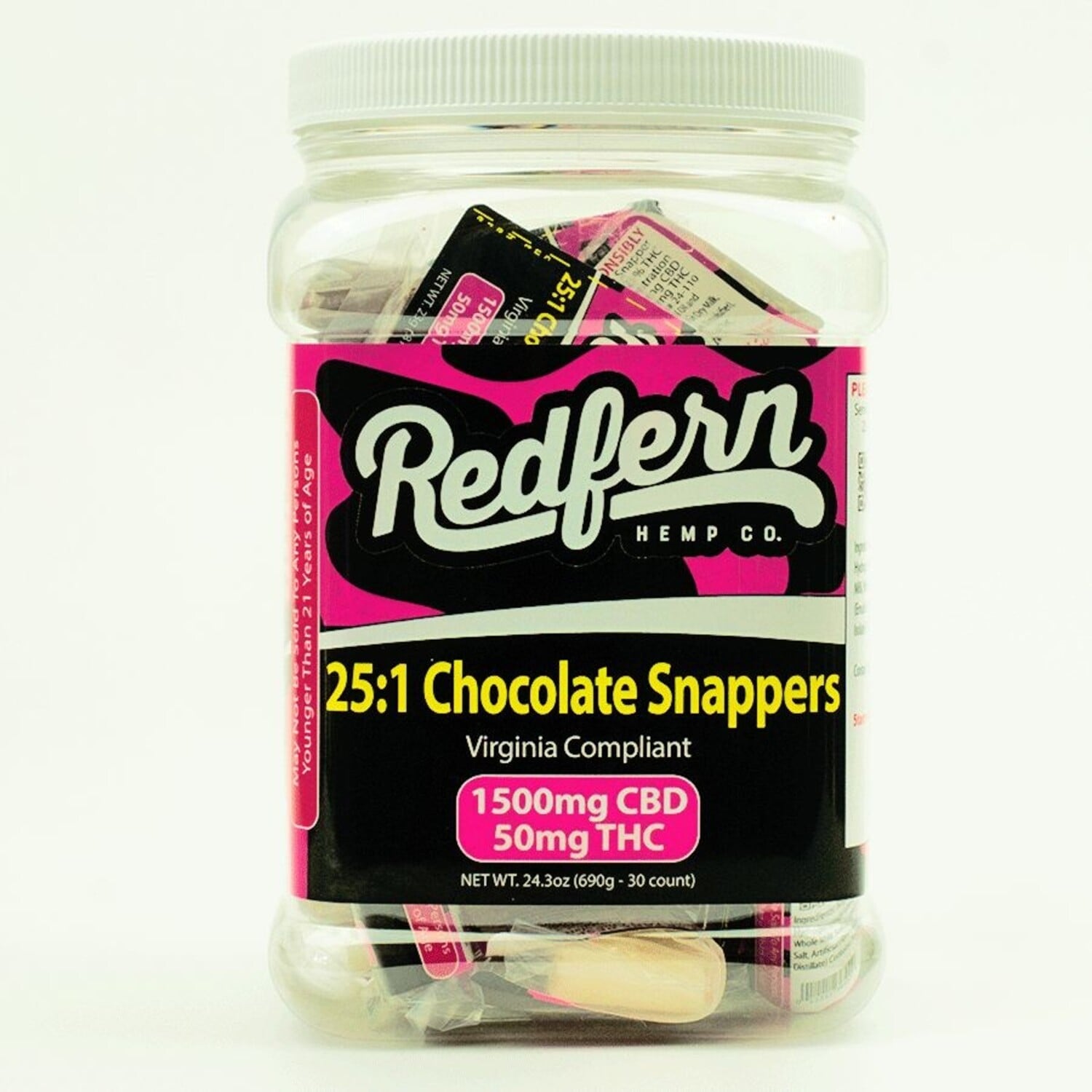 Redfern Hemp Co. - 1500 CBD : 50 MG THC | Chocolate Snapper