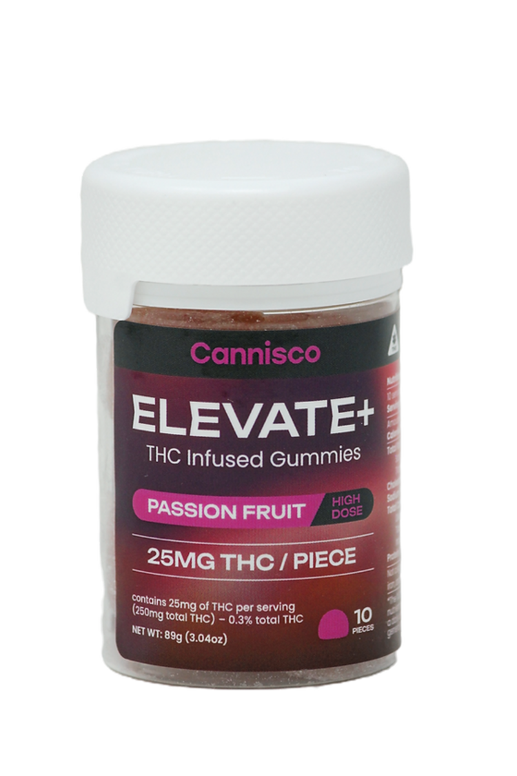 East Coast Collective (ECC) ECC - Cannisco - Elevate+ 625mg CBD : 25mg THC 10ct Gummies
