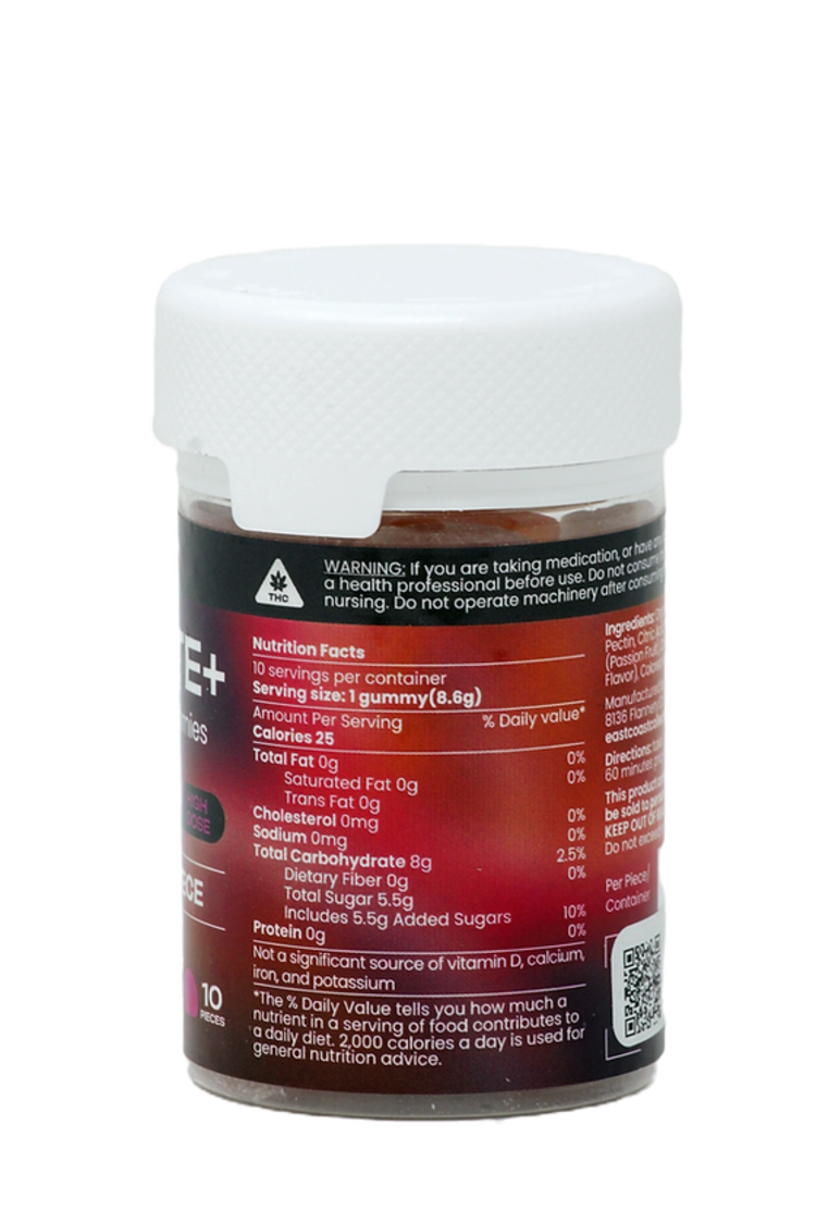 East Coast Collective (ECC) ECC - Cannisco - Elevate+ 625mg CBD : 25mg THC 10ct Gummies