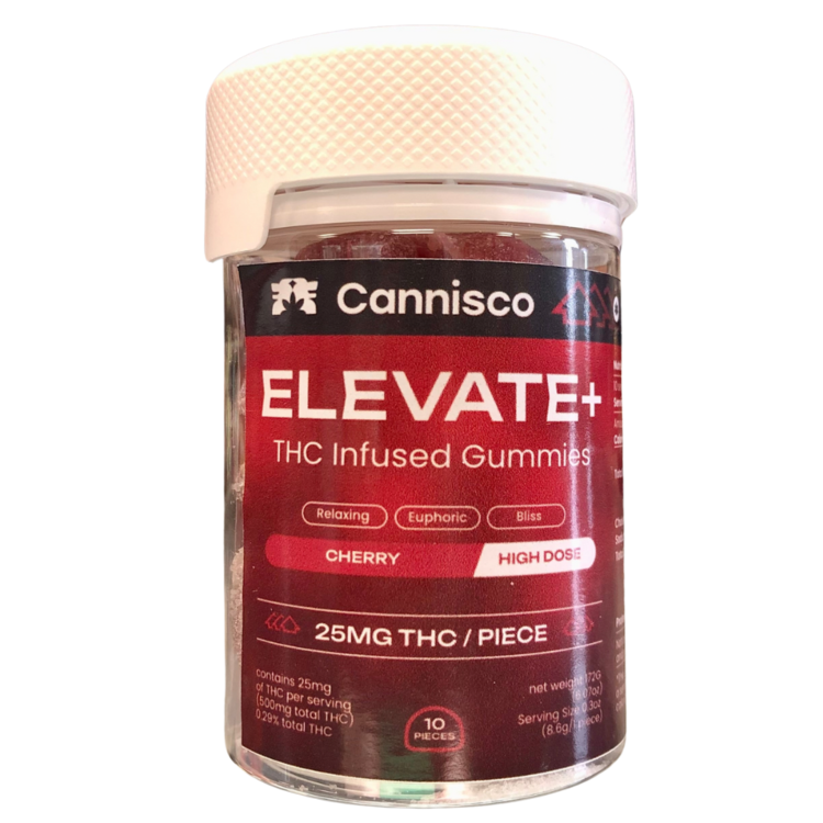 East Coast Collective (ECC) ECC - Cannisco - Elevate+ 625mg CBD : 25mg THC 10ct Gummies