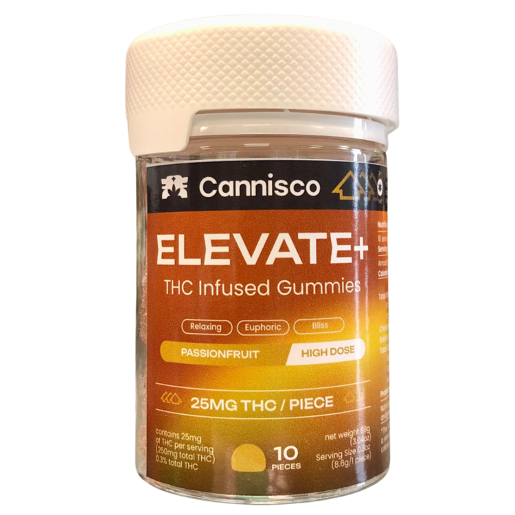East Coast Collective (ECC) ECC - Cannisco - Elevate+ 625mg CBD : 25mg THC 10ct Gummies