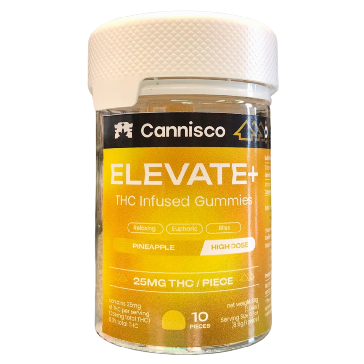 East Coast Collective (ECC) ECC - Cannisco - Elevate+ 625mg CBD : 25mg THC 10ct Gummies